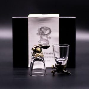 Gift Set of 6 Shot Glasses (50ml) - Mystical Creatures - Antique Bronze
