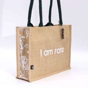 Hop Hare Jute Big Bag - "I am Rare"
