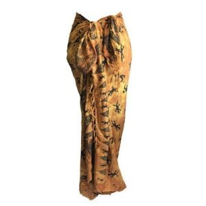 Bali Gecko Sarongs – Versatile Summer Sarong & Scarf Collection - Chocolate