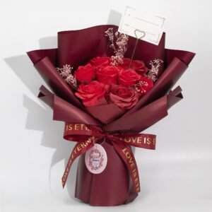 Large Red Roses Bouquet - Love is Eternal